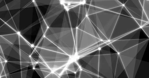 Background Abstract Dynamic Plexus Futuristic Technology. 3d render 스톡 일러스트