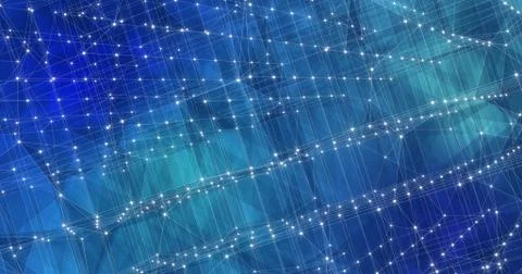 Background Abstract Dynamic Plexus Futuristic Technology. 3d render Stock Illustration