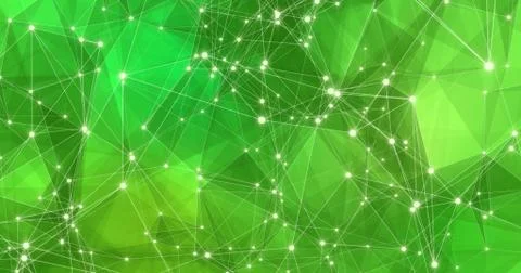 Background Abstract Dynamic Plexus Futuristic Technology. 3d render Stock Illustration