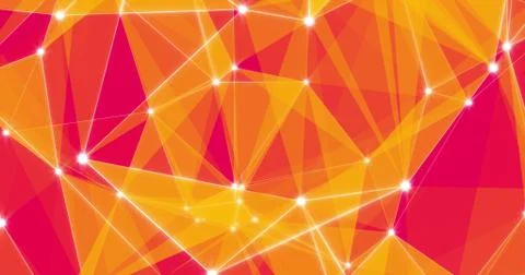 Background Abstract Dynamic Plexus Futuristic Technology. 3d render Stock Illustration