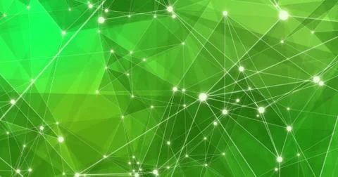 Background Abstract Dynamic Plexus Futuristic Technology. 3d render Stock Illustration