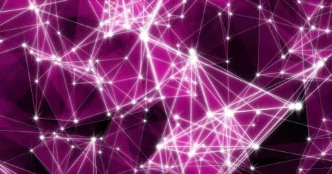 Background Abstract Dynamic Plexus Futuristic Technology. 3d render 스톡 일러스트