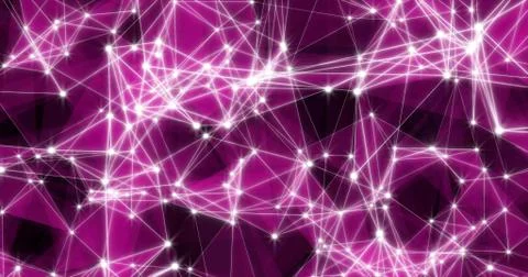 Background Abstract Dynamic Plexus Futuristic Technology. 3d render 스톡 일러스트