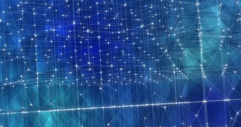 Background Abstract Dynamic Plexus Futuristic Technology. 3d render 스톡 일러스트