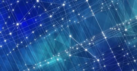 Background Abstract Dynamic Plexus Futuristic Technology. 3d render Stock Illustration