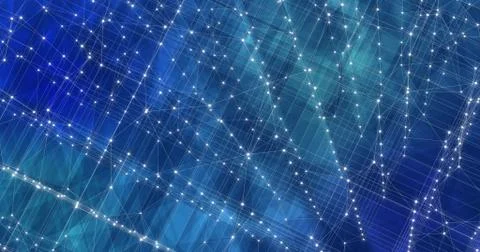 Background Abstract Dynamic Plexus Futuristic Technology. 3d render Stock Illustration