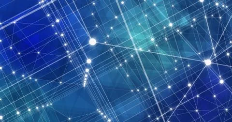 Background Abstract Dynamic Plexus Futuristic Technology. 3d render Stock Illustration