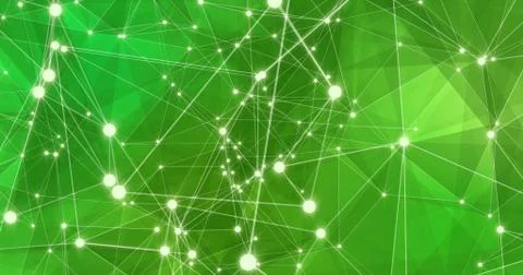 Background Abstract Dynamic Plexus Futuristic Technology. 3d render Stock Illustration