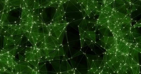 Background Abstract Dynamic Plexus Futuristic Technology. 3d render 스톡 일러스트