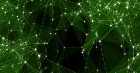 Background Abstract Dynamic Plexus Futuristic Technology. 3d render Stock Illustration