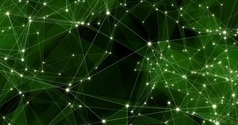 Background Abstract Dynamic Plexus Futuristic Technology. 3d render 스톡 일러스트