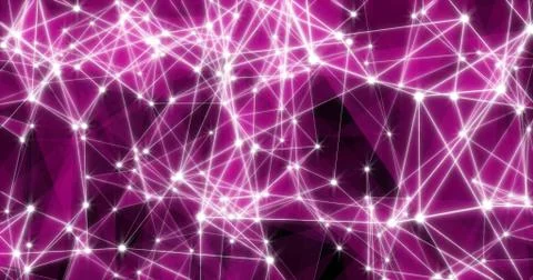 Background Abstract Dynamic Plexus Futuristic Technology. 3d render Stock Illustration