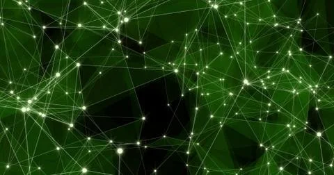 Background Abstract Dynamic Plexus Futuristic Technology. 3d render Stock Illustration