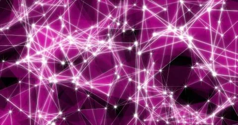 Background Abstract Dynamic Plexus Futuristic Technology. 3d render Stock Illustration