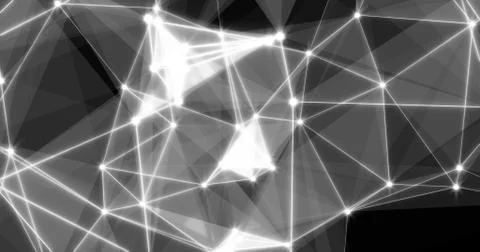 Background Abstract Dynamic Plexus Futuristic Technology. 3d render 스톡 일러스트