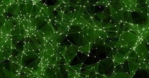 Background Abstract Dynamic Plexus Futuristic Technology. 3d render Stock Illustration