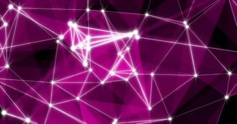 Background Abstract Dynamic Plexus Futuristic Technology. 3d render Stock Illustration