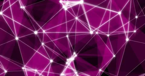 Background Abstract Dynamic Plexus Futuristic Technology. 3D rendering 3D ill Illustrazione stock