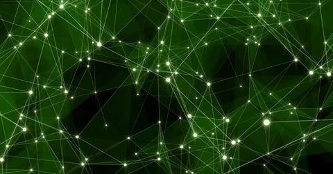 Background Abstract Dynamic Plexus Futuristic Technology. 3D rendering 3D ill Illustrazione stock