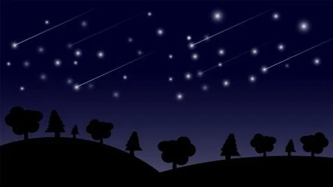 Background abstract falling Star Stock Illustration