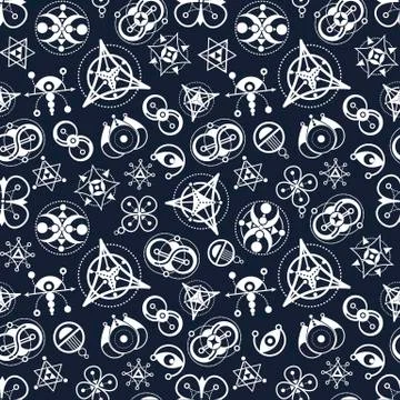 Background with abstract figures   black Stock Illustration