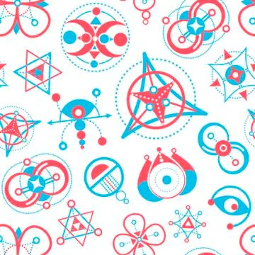 Background with abstract figures white Illustrazione stock