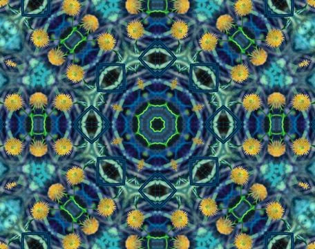 Background abstract flame mandala flower colorful Stock Illustration