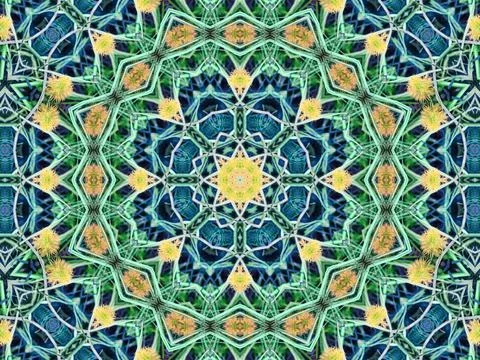 Background abstract flame mandala flower colorful Stock Illustration