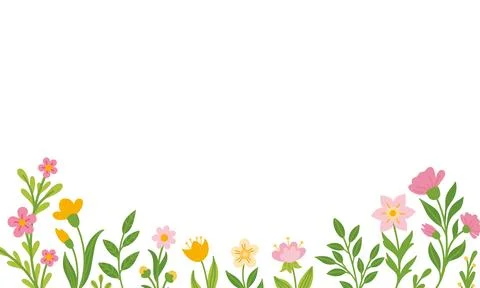 Background with abstract flowers Stock Illustration