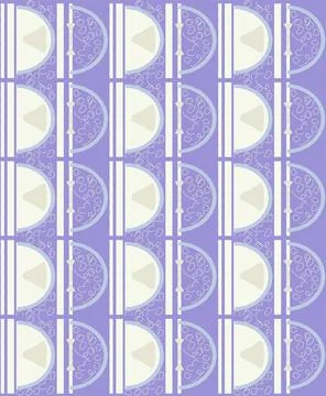Background of abstract geometric elements in lilac, blue, milky tones for pos Illustrazione stock