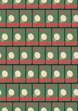 Background of abstract geometric elements in a retro palette of the early 20t Stock Illustration