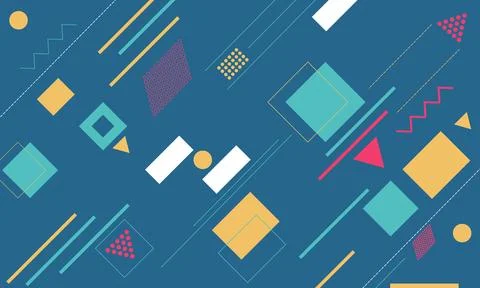 Background with abstract geometric form line Stock Illustration