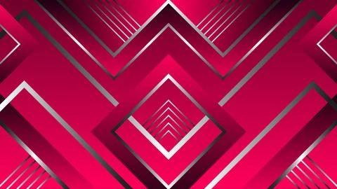 Background Abstract Geometric Pattern with Bold Pink and Metallic Accents Stock Illustration