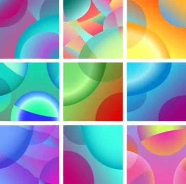Background abstract glow design set Vector Illustration Set of Abstract Co... Stock Photos