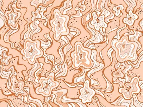 Background with abstract hand drawn pattern. Stock Illustration