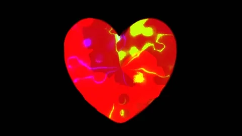 Background with an abstract heart Stock Footage 145448200