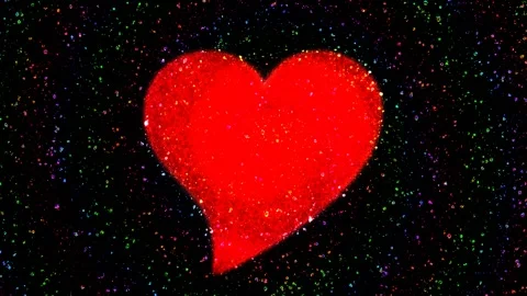 Background with an abstract heart Stock Footage 145448577