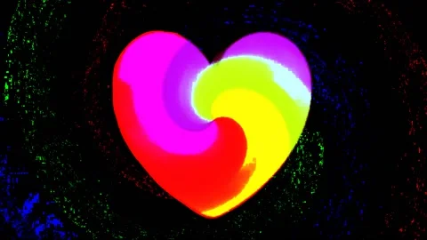 Background with an abstract heart Stock Footage 145448615