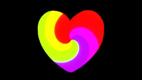 Background with an abstract heart Stock Footage 145448784