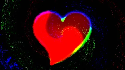 Background with an abstract heart Stock Footage 145448878