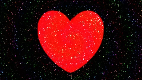 Background with an abstract heart Stock Footage 145448899