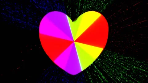 Background with an abstract heart Stock Footage 145449215