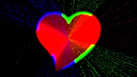 Background with an abstract heart Stock Footage 145449296