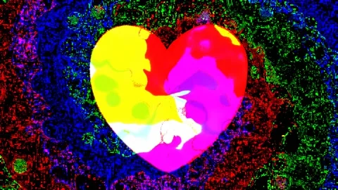 Background with an abstract heart Stock Footage 145449421
