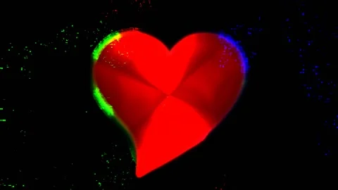 Background with an abstract heart Stock Footage 145574592