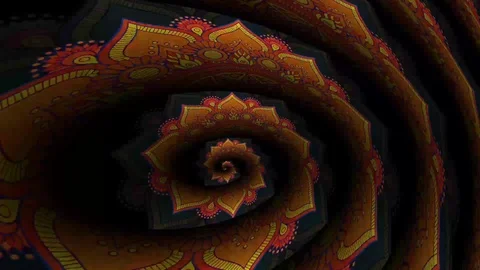 Background abstract kaleidoscope Stock Footage 125573157