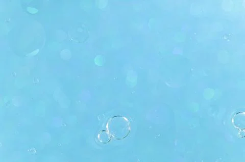 Background abstract light blue bokeh sphere Stock Photos