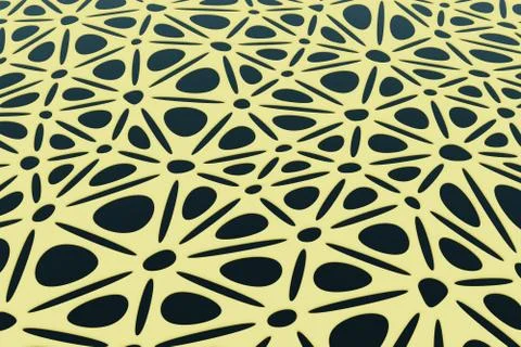 Background abstract light green pattern on dark triangles and circles blank f Stock Photos