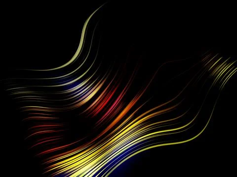Background abstract line multicolor neon wave Fotos de archivo