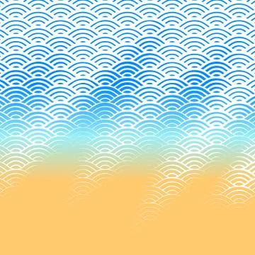 Background with abstract line waves pattern and thickness gradient Stock Illustration